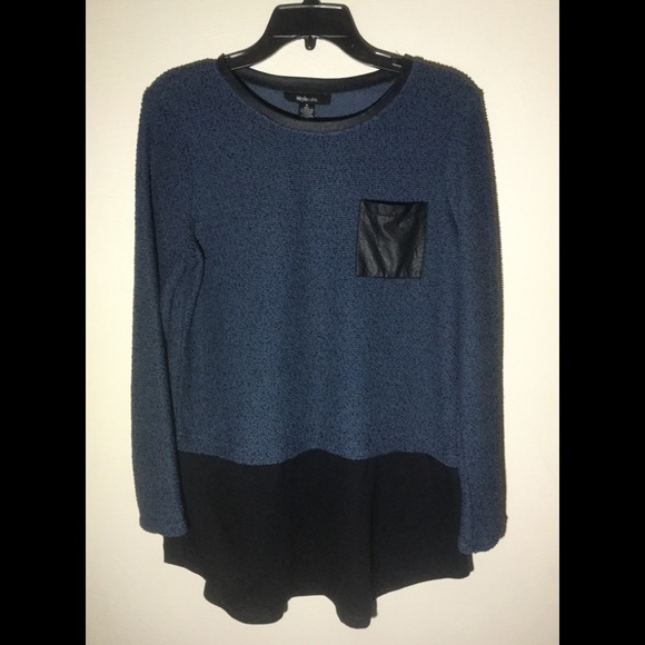Style & Co. Tops - STYLE & CO. KNIT 2 FER TOP MEDIUM